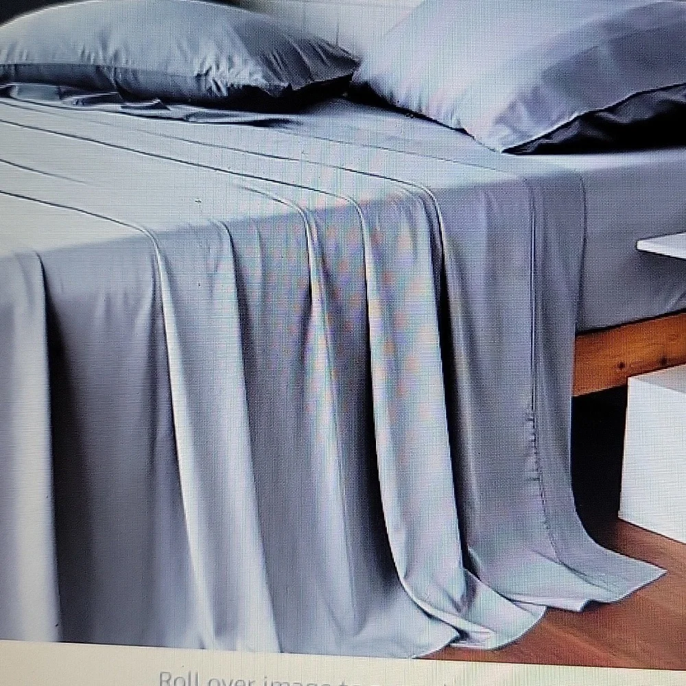 HOTEL SHEETS DIRECT Bamboo Twin Flat Sheet Gray Cooling breathable wicking NEW…